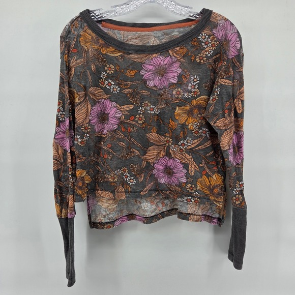 Pilcro Tops - PILCRO Top XS Muted Floral Print Pink Orange Boho Indie
